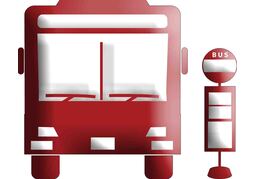 bus stopのイラスト